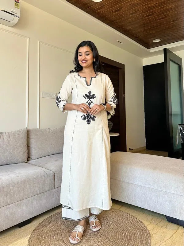 Kurta Gulista Embroidered Palazzo Set