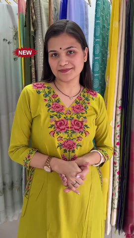 kurta Shikha pure cotton comfy A-line kurta for women